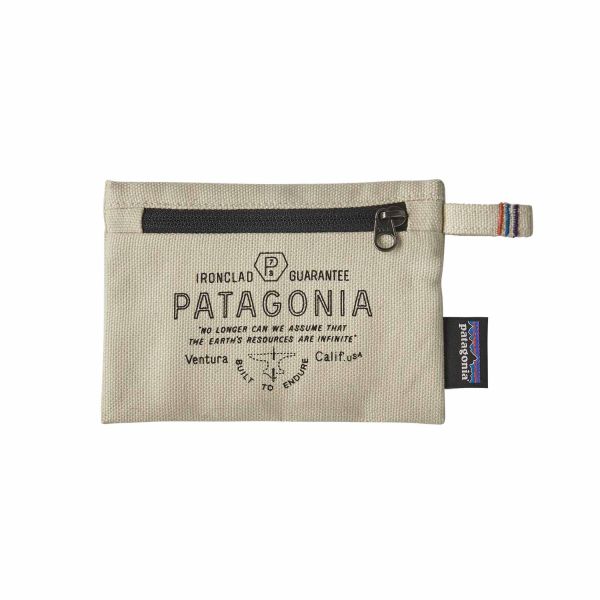 Patagonia Small Zippered Pouch -forge Mark: Bleached Stone