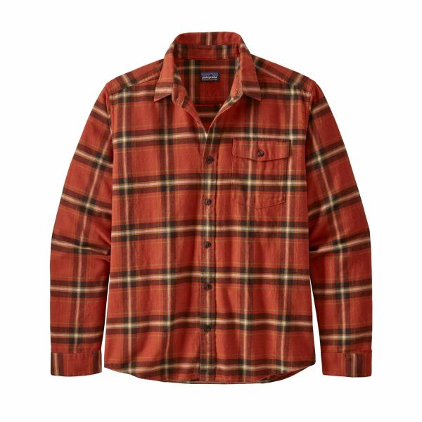 Patagonia Men´s LW Fjord Flannel Shirt Lawrence: Hot Ember