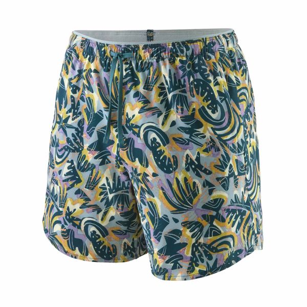 Patagonia W's Multi Trails Shorts Wild Botanist: Thermal Blue