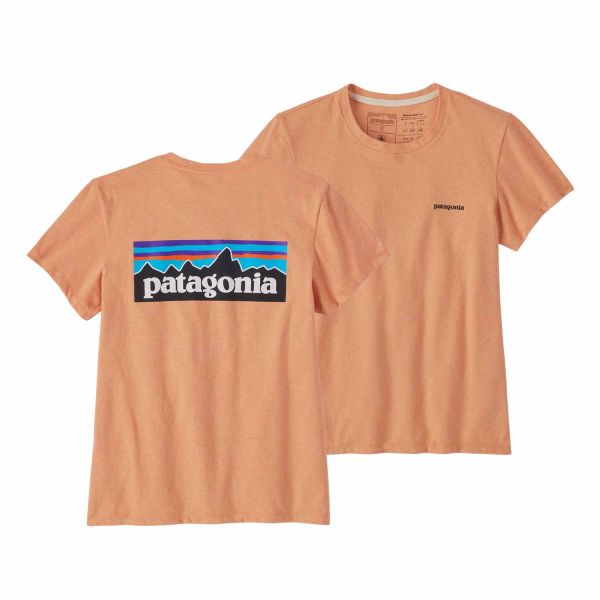 Patagonia Women's P-6 Logo Responsibili-Tee® Cowry Peach