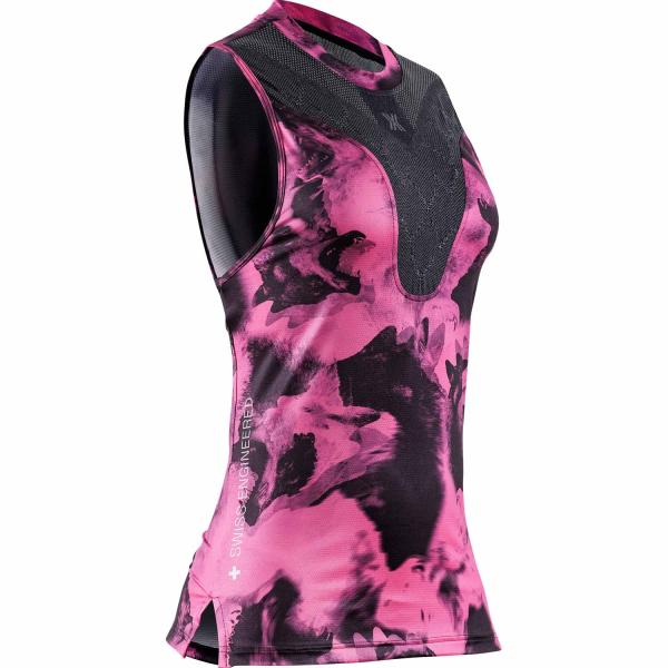 X-Bionic® Corefusion Run Tank - Wolfpack-Black-Neo Pink - Unisex