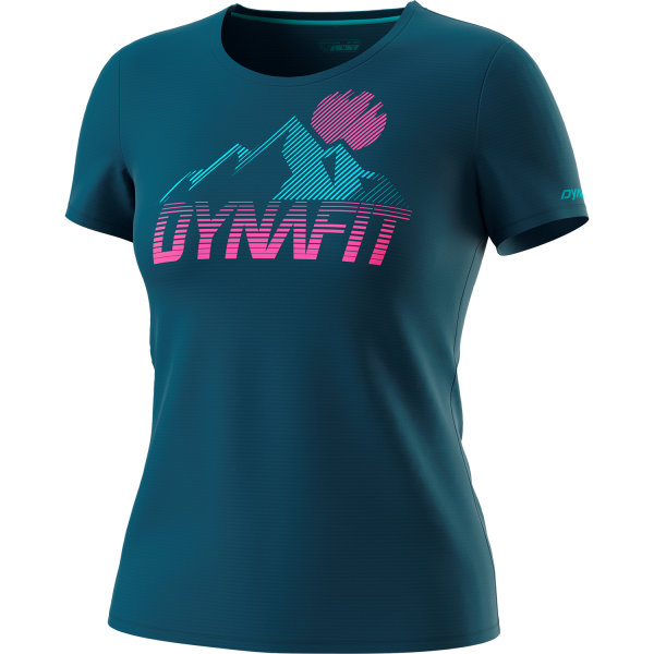 Dynafit Transalper Graphic T-Shirt Woman Petrol/Pink Glo