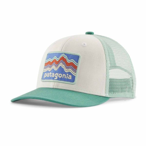 Patagonia K's Trucker Hat Ridge Rise Stripe: Heartleaf Green