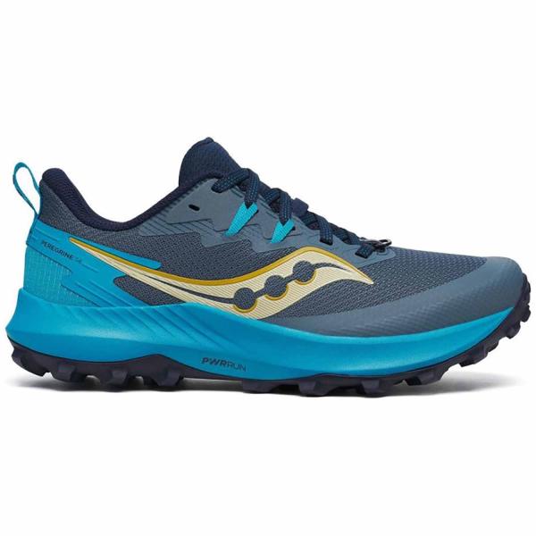 Saucony Peregrine 14 - Mirage-Viziblue - Damen Laufschuhe