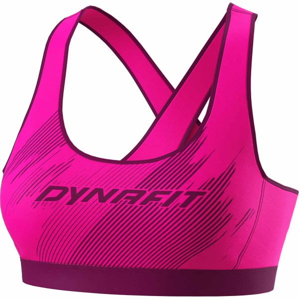 Dynafit Alpine Graphic Bra Woman Pink Glo/Beet Red