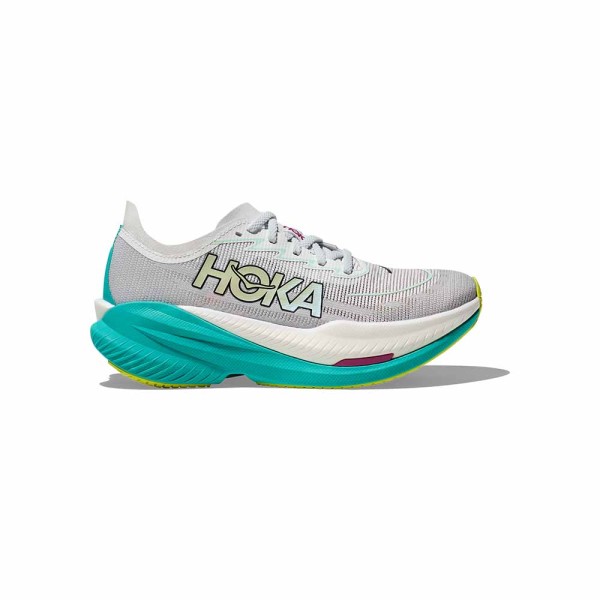 Hoka Mach X 2 Frost/Elecrtic Aqua