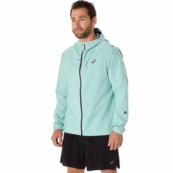 Asics Metarun Waterproof Jacket Oasis Green