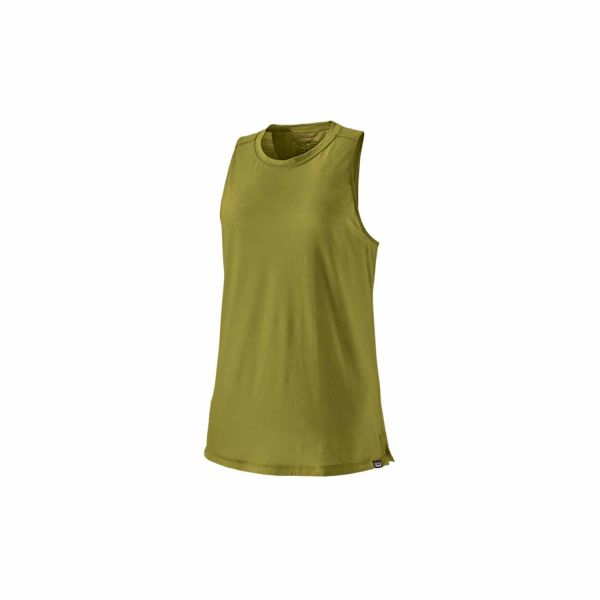 Patagonia Women's Cap Cool Merino Tank Graze Green