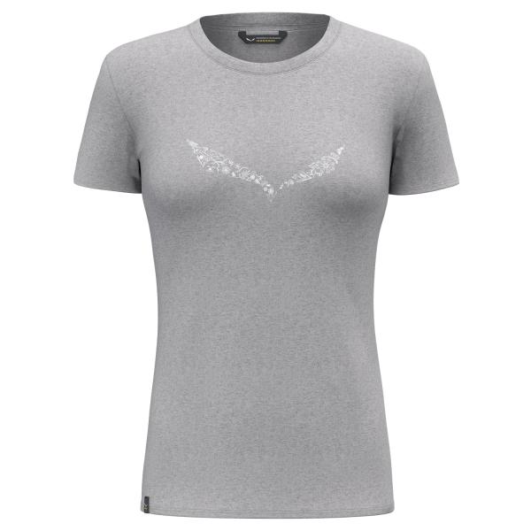 Salewa Solid Dry T-Shirt Damen Heather Grey