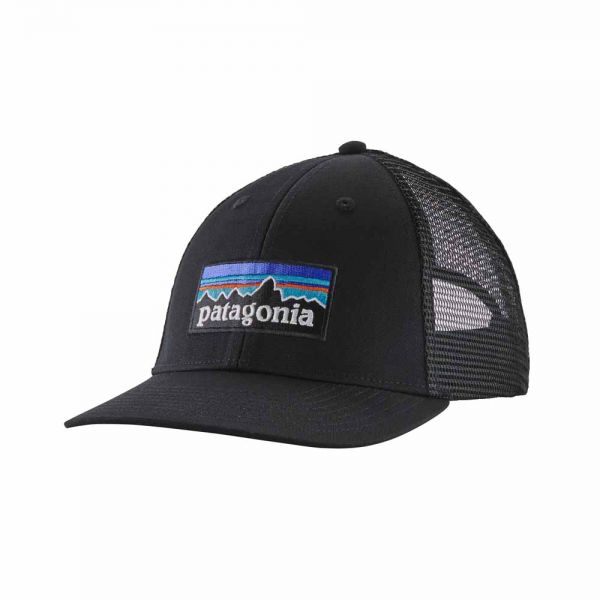 Patagonia P-6 Logo LoPro Trucker Hat black