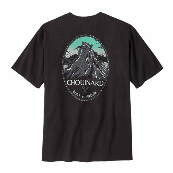 Patagonia M'S Chouinard Crest Pocket Responsibili-Tee - Herren T-Shirt - Ink Black