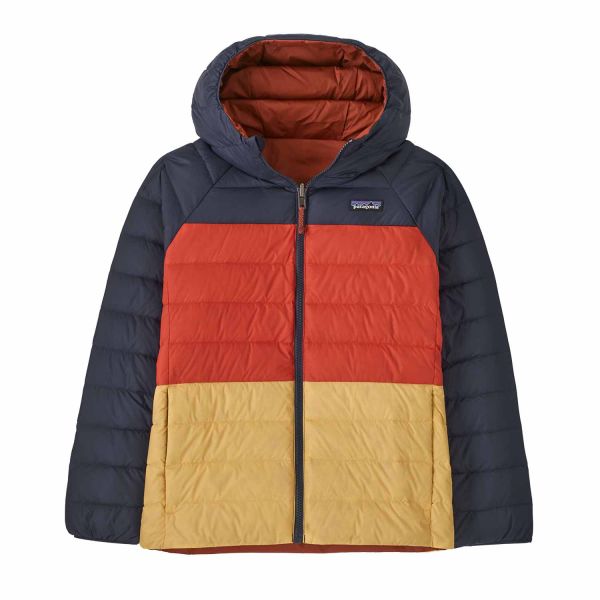 Patagonia K's Reversible Down Sweater Hoody Burnished Red