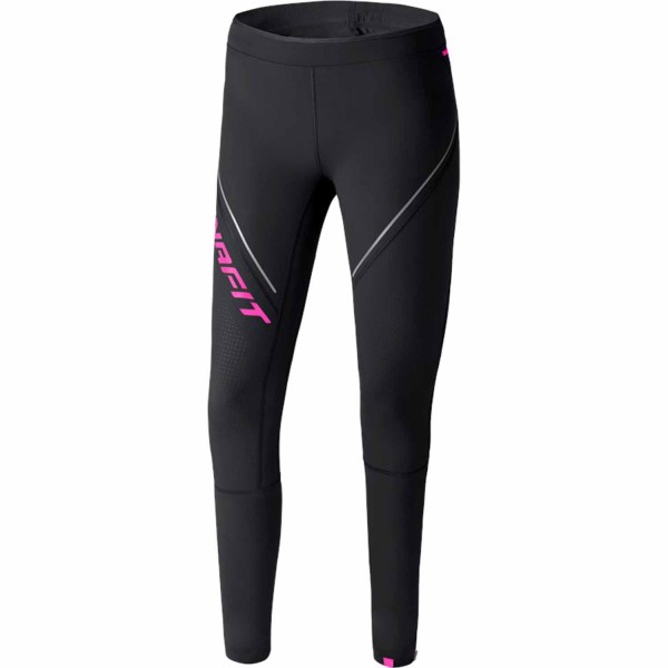 Dynafit Winter Running Damen Tights Black Out/Pink Glo
