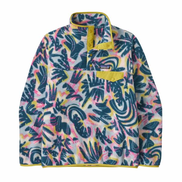 Patagonia W's LW Synch Snap-T P/O Wild Botanist: Tidal Teal