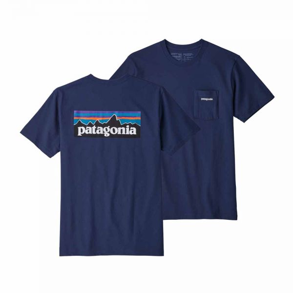 Patagonia M´s P-6 Logo Pocket Responsibili-Tee Männer T-Shirt Classic Navy