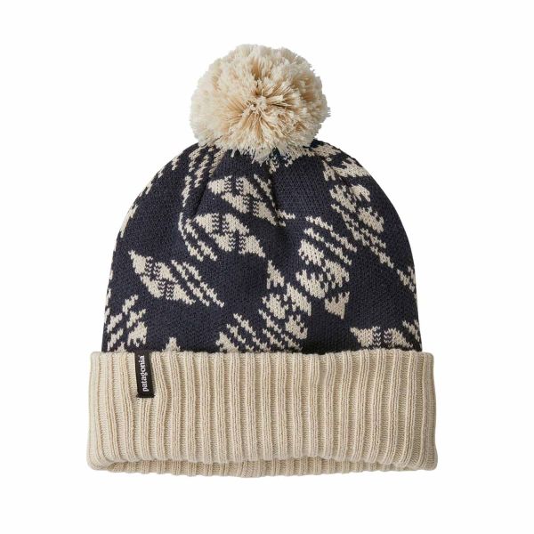 Patagonia Powder Town Beanie Synched Flight: Smolder Blue
