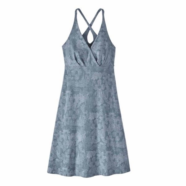 Patagonia Women's Amber Dawn Dress Channeling Spring: Light Plume Grey