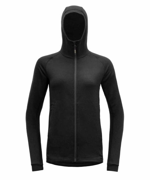 Devold Nibba Merino Jacket Hood Women - Caviar