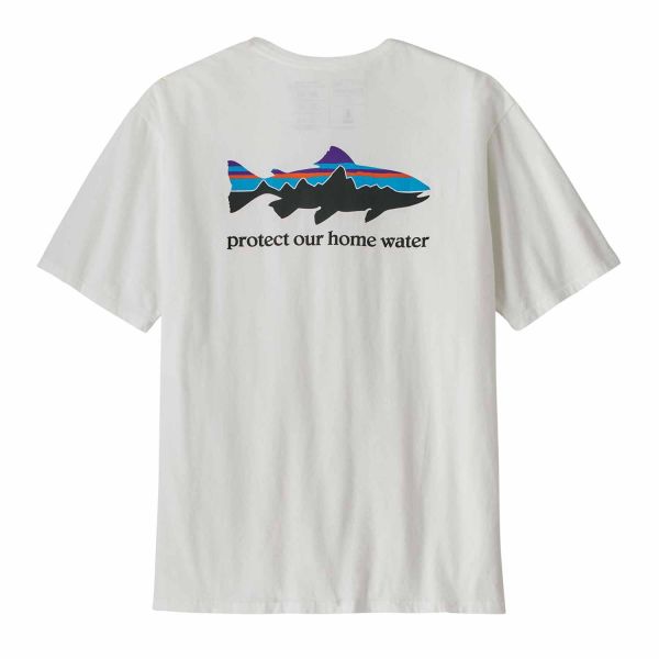 Patagonia Men's Home Water Trout Organic T-Shirt White