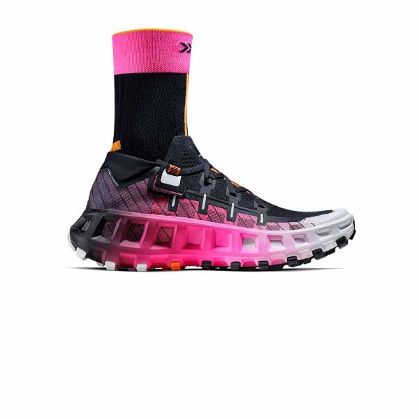 X-Bionic® Terraskin X00/C - Yinyang-X Black-X White-Fluo Pink - Unisex Trailrunningschuh mit Laufsocke