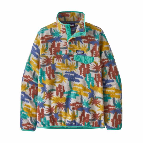 Patagonia W's LW Synch Snap-T P/O Tree Connection Big: Fresh Teal