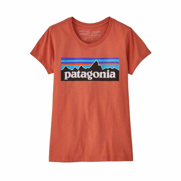 Patagonia Girl´s Regenerative Organic Certified Cotton P-6 Logo T-Shirt Quartz Coral