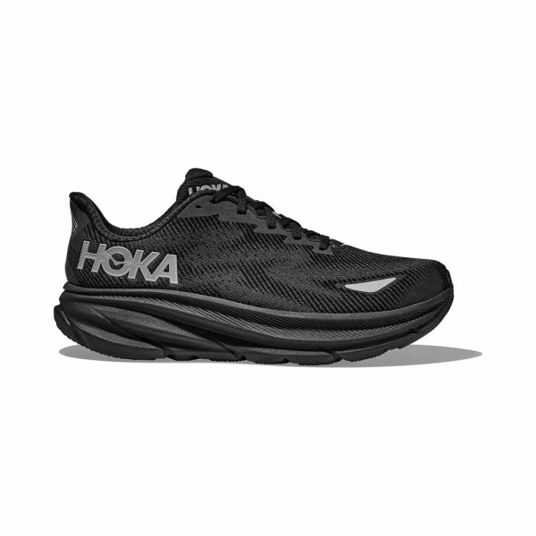 Hoka Clifton 9 Gtx - Black / Black - Herren Gore-Tex Laufschuh