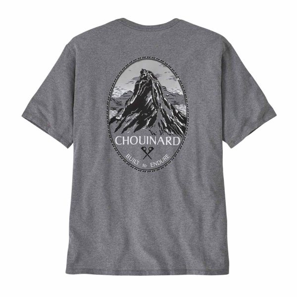 Patagonia M'S Chouinard Crest Pocket Responsibili-Tee Gravel Heather