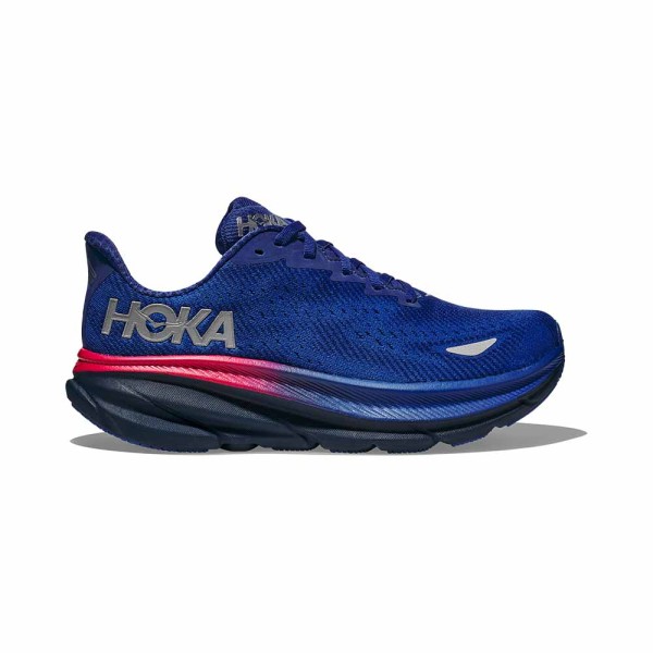 Hoka Clifton 9 Gtx - Black / Black - Damen GORE-TEX Laufschuh Seitenansicht