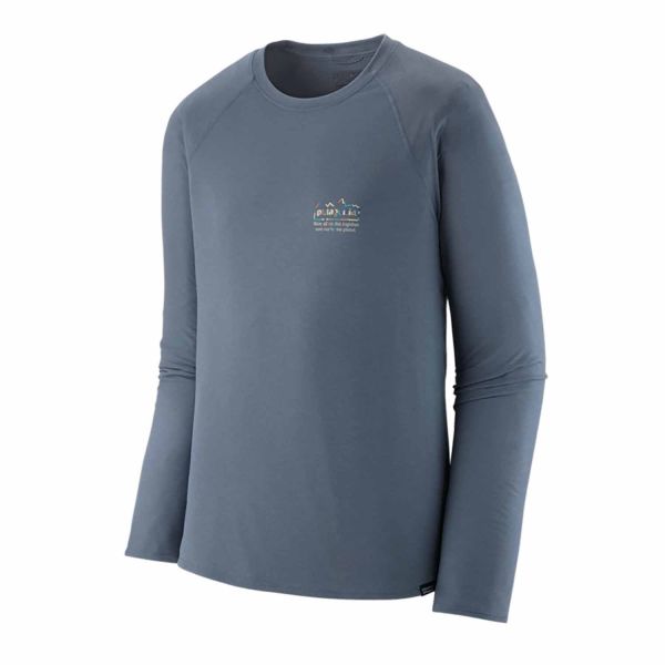 Patagonia M'S L/S Cap Cool Trail Graphic Shirt - Herren - Unity Fitz - Utility Blue