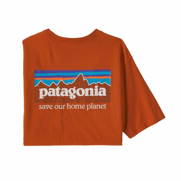 Patagonia Men's P-6 Mission Organic T-Shirt Sandhill Rust