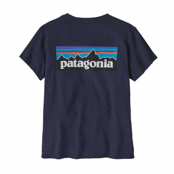 Patagonia Women's P-6 Logo Responsibili-Tee® New Navy