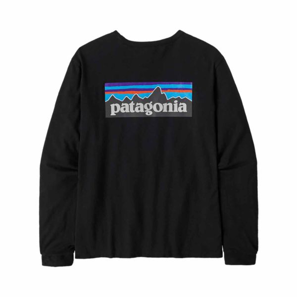 Patagonia W'S L/S P-6 Logo Responsibili-Tee Black
