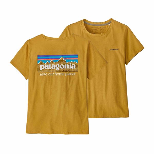 Patagonia Women's P-6 Mission Organic T-Shirt Cabin Gold