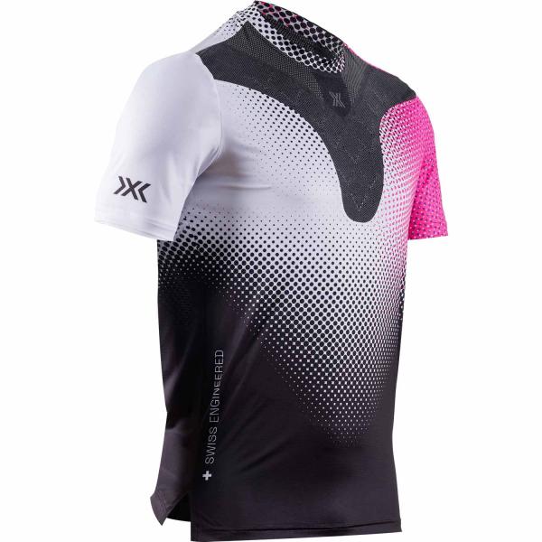 X-Bionic X-Bionic® Corefusion Run Shirt SS Men Dot Fade-White-Neo Pink