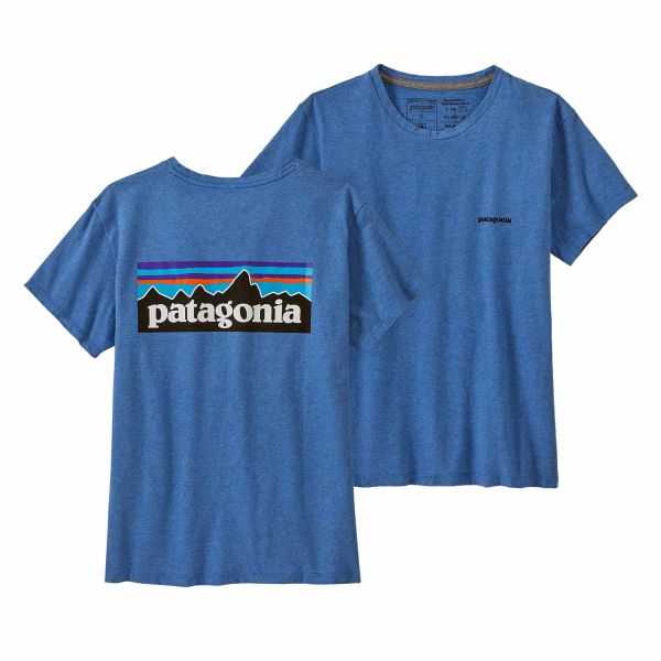 Patagonia Women's P-6 Logo Responsibili-Tee® Blue Bird