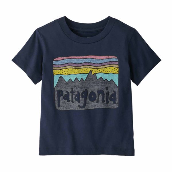 Patagonia Baby Fitz Roy Skies T-Shirt New Navy