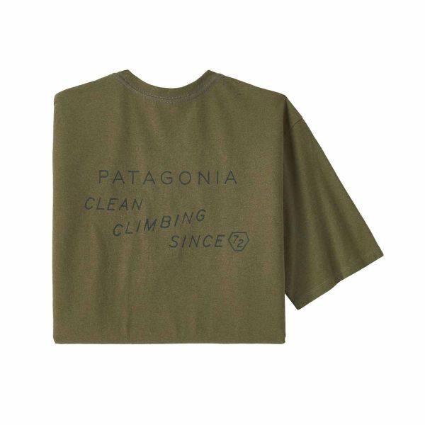 Patagonia Men's Clean Climb Trade Responsibili-Tee® Clean Climb Type: Wyoming Green