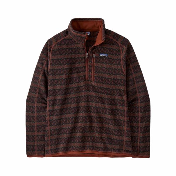 Patagonia M'S Better Sweater 1/4 Zip Woven Together: Dried Vanilla