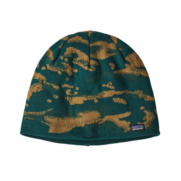 Patagonia Beanie Hat Mütze Ocean Camo: Dark Borealis Green