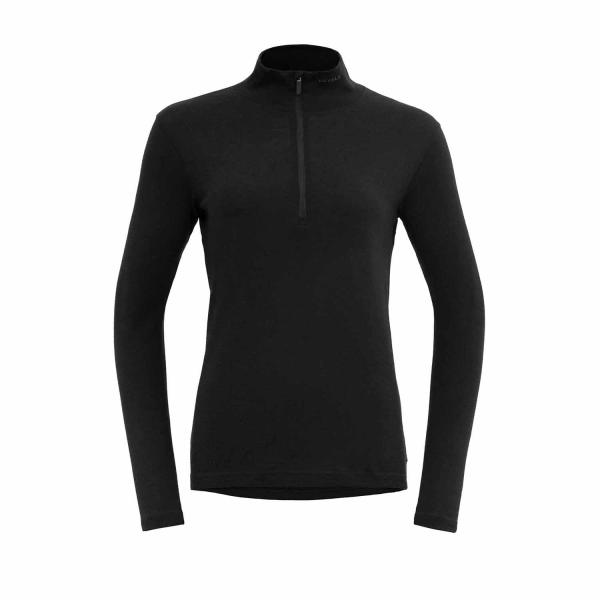 Devold Jakta Merino 200 Zip Neck Women Black