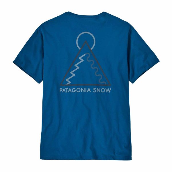 Patagonia Dawn Tracks Organic T-Shirt Endless Blue