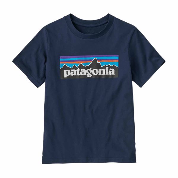 Patagonia K'S P-6 Logo T-Shirt New Navy