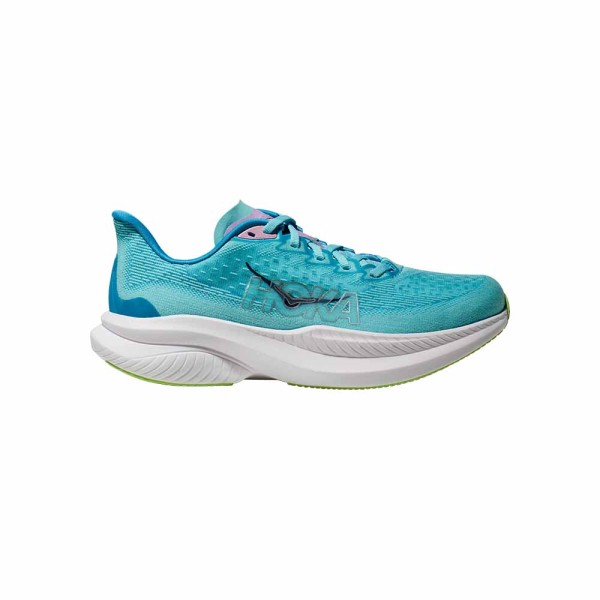 Hoka Mach 6 - Damen Laufschuh - CLOUDLESS / WATERPARK (CSSW) Seitenansicht