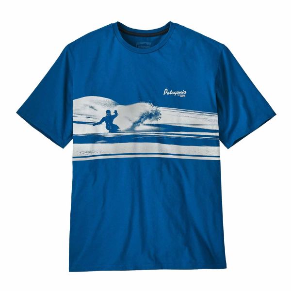 Patagonia M's Self-Power Organic T-Shirt Endless Blue