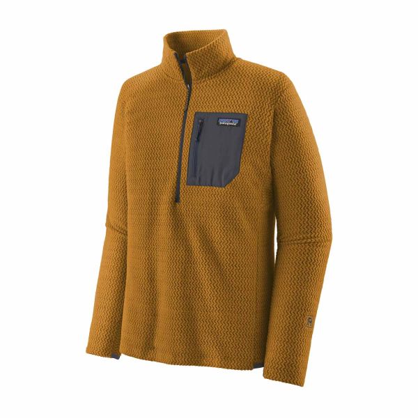 Patagonia M's R1 Air Zip Neck Raptor Brown