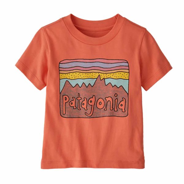 Patagonia Baby Fitz Roy Skies T-Shirt Coho Coral