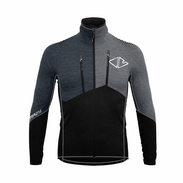 Crazy Idea Pull Neutron Herren technische Fleecejacke Early vorne