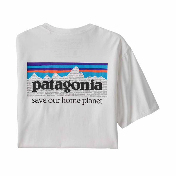 Patagonia Men's P-6 Mission Organic T-Shirt White