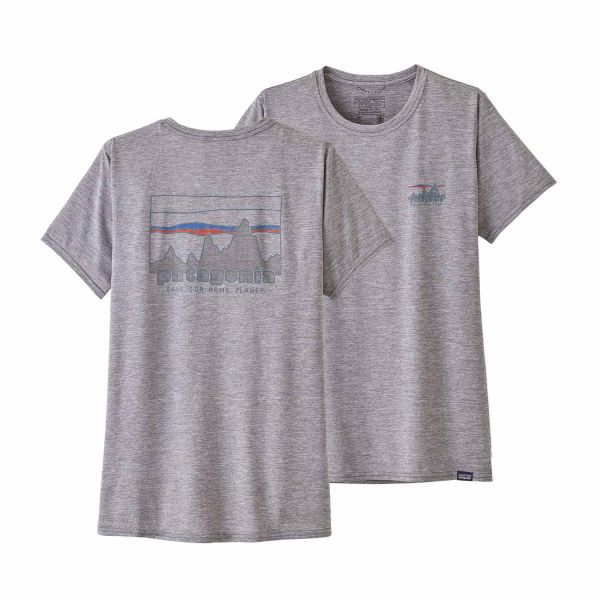 Patagonia Women's Capilene® Cool Daily Graphic Shirt '73 Skyline: Feather Grey